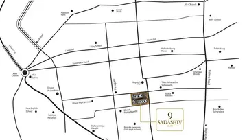 Location of Pinnacle 9 Sadashiv - Image 202243