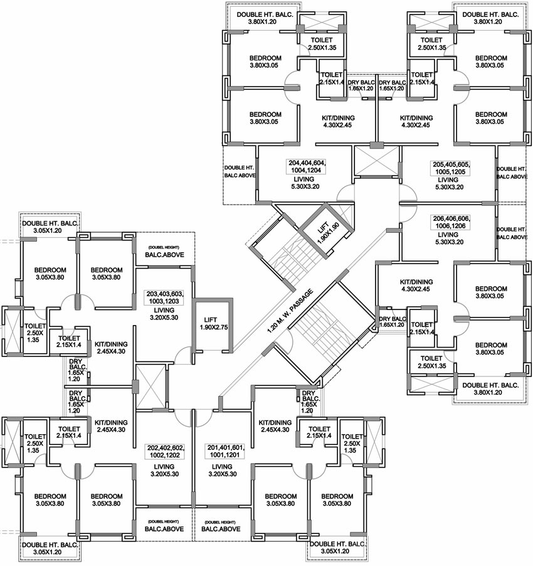 Floor Plan of Kumar Palmgrove in Kondhwa, Pune - Image 116434