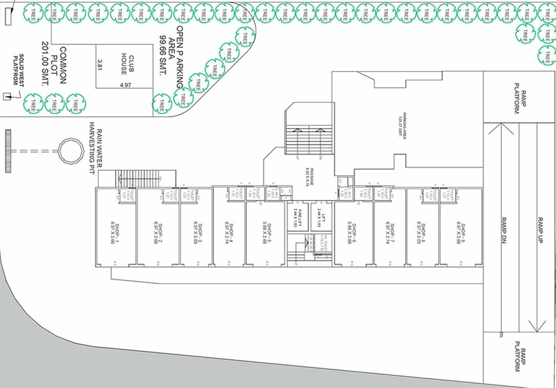 Master Plan of Shreeji Sharnam Aura in Sama Savli Road, Vadodara - Image 202370