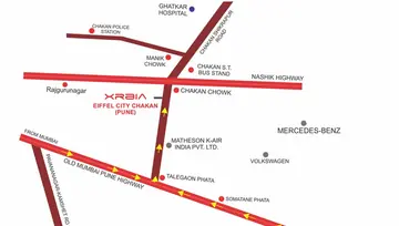 Location of Xrbia Eiffel City Chakan - Image 202411