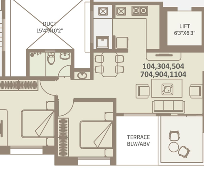 2 BHK Flat in Pate West Coast Park in Shivane, Pune - Image 826762
