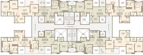 Floor Plan of Pate West Coast Park in Shivane, Pune - Image 202560