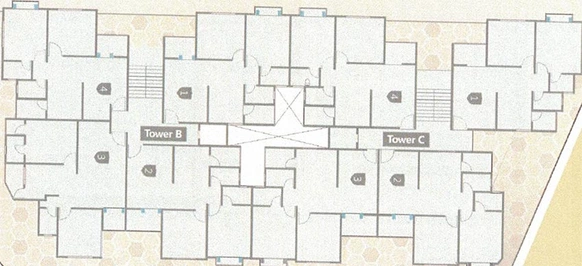 Floor Plan of Sarva Shubham Park in Gorwa, Vadodara - Image 202574