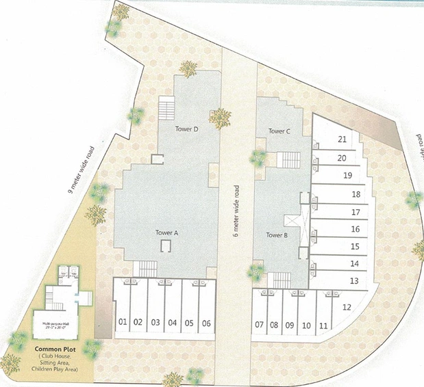 Master Plan of Sarva Shubham Park in Gorwa, Vadodara - Image 202573