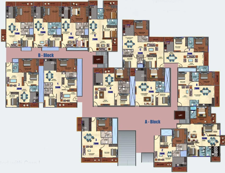 Floor Plan of Live Spacess Symphony in HSR Layout, Bangalore - Image 202716