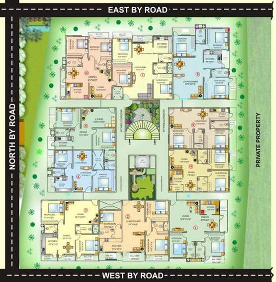 Master Plan of MBR Sapphire in Bannerghatta, Bangalore - Image 202721
