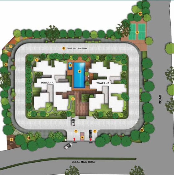 Master Plan of Navami Chamara Heights in Yeshwanthpur, Bangalore - Image 202726