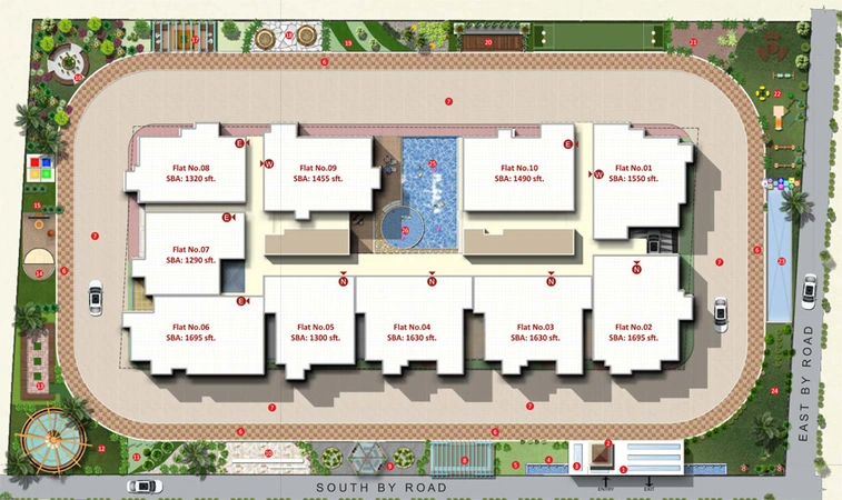 Master Plan of Aryan 1 Celeste in Yelahanka, Bangalore - Image 202742