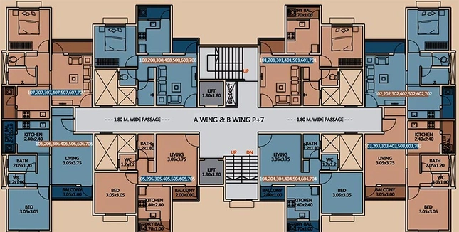 Floor Plan of GDS Capital City in Nighoje, Pune - Image 202764