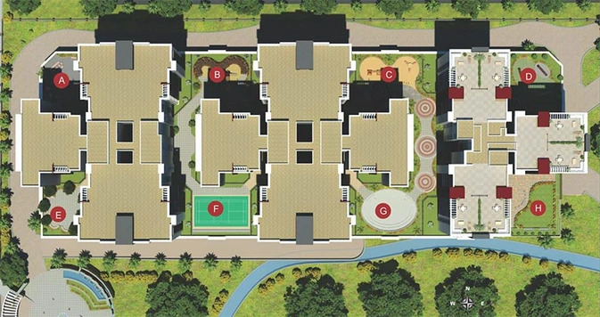 Master Plan of Gera Trinity Towers in Kharadi, Pune - Image 202798