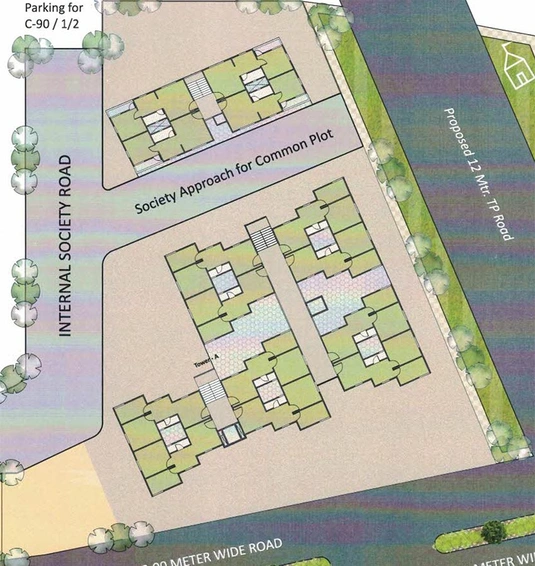 Master Plan of Shreenathji Heights in Chhani, Vadodara - Image 202802