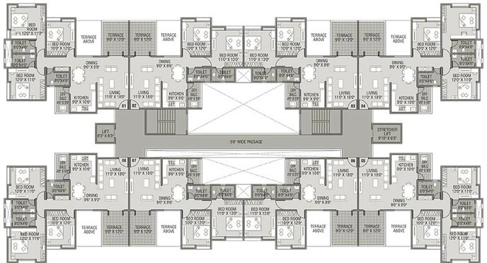 Floor Plan of Kanchan Onyx in Pisoli, Pune - Image 202815