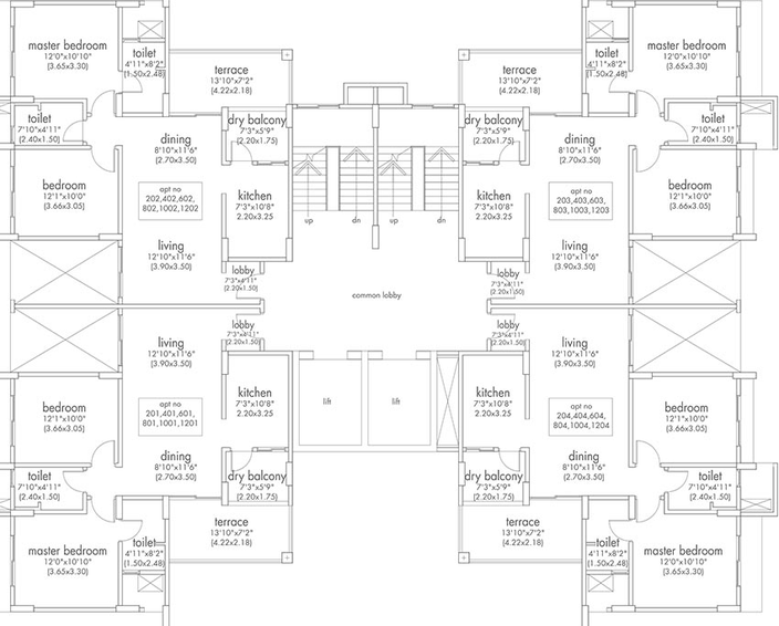 Floor Plan of Kasturi Voyage D in Moshi, Pune - Image 202830