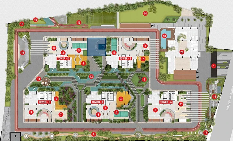 Master Plan of Namishree Aria in Nagole, Hyderabad - Image 202860
