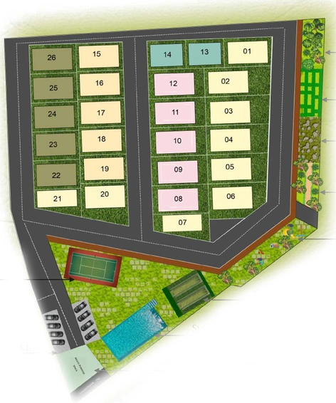 Master Plan of S and S AR Villas in Devanahalli, Bangalore - Image 202848