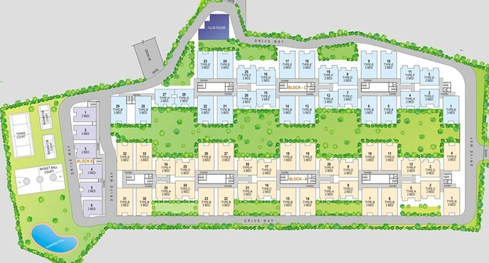 Master Plan of Modi Greenwood Residency in Secunderabad, Hyderabad - Image 202911