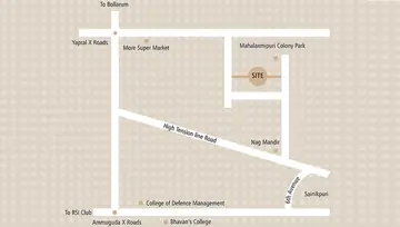 Location of Modi Deepa Dhruva Heights - Image 202929