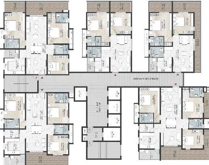 Floor Plan of Namishree Vrindavan in Kondapur, Hyderabad - Image 202998