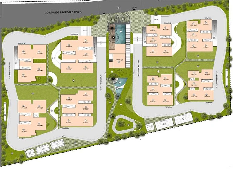Master Plan of Namishree Vrindavan in Kondapur, Hyderabad - Image 202997