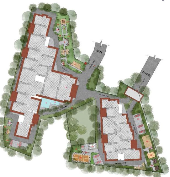 Master Plan of Ma Sarada Upavan Phase 2 in Bommasandra, Bangalore - Image 203005