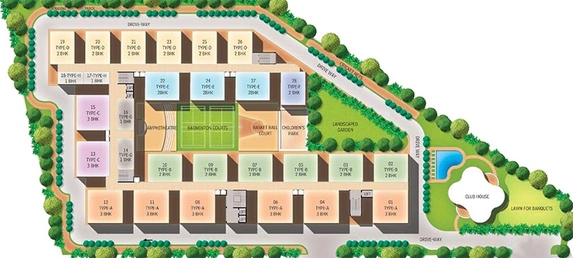 Master Plan of Modi Paramount Avenue in Secunderabad, Hyderabad - Image 203014