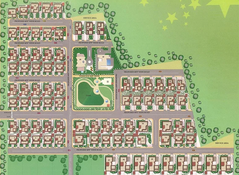 Master Plan of Prajay Celebrity Villas in Secunderabad, Hyderabad - Image 203021