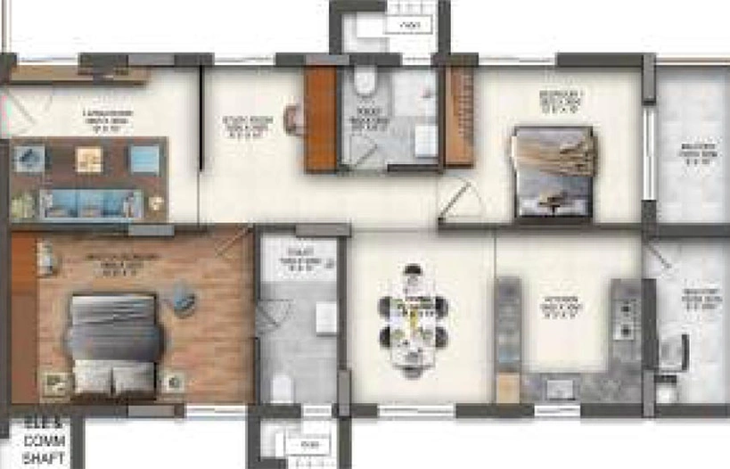 2.5 BHK Flat in Pranava East Crest in Hastinapuram, Hyderabad - Image 826918