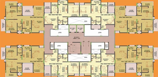 Floor Plan of SMP Little Hearts in Undri, Pune - Image 203094