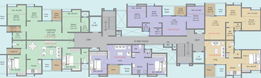 Floor Plan of Sri Sri Kunjban Phase 1B in Mamurdi, Pune - Image 203106