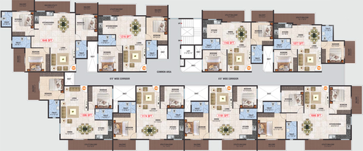 Floor Plan of Vertex Wellington in Gunjur Palya, Bangalore - Image 203157