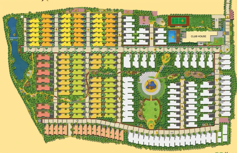 Master Plan of Koncept Woodsong Around the Mangoes in Varthur, Bangalore - Image 203182