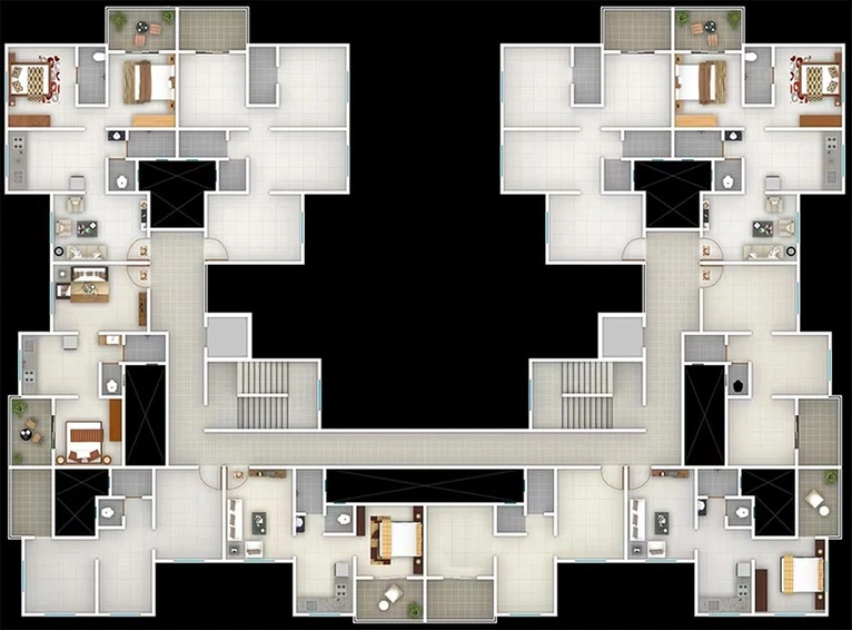 Floor Plan of Sanskruti Indrayani Vatika in Dehu, Pune - Image 203269