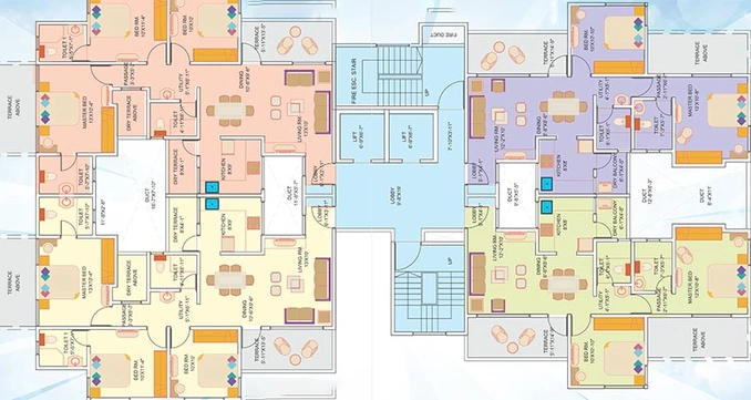 Floor Plan of TCG Anand in Sinhagad Road, Pune - Image 203283