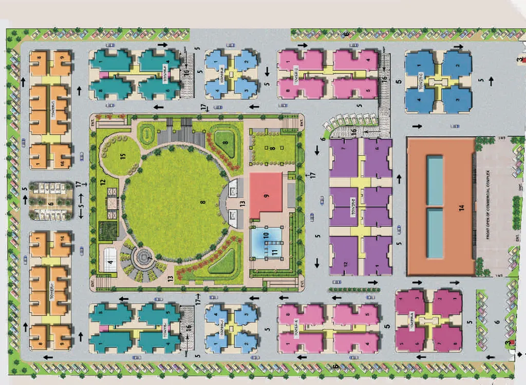 Master Plan of AVJ Heightss in Zeta, Greater Noida - Image 203288