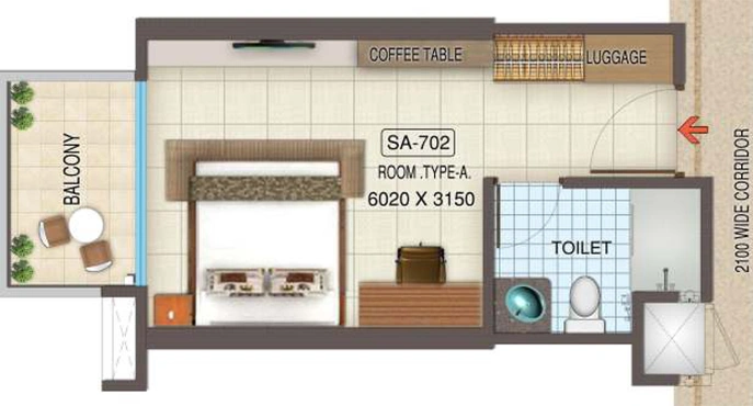1 BHK Flat in Kaveri City Centre in Delta 1, Greater Noida - Image 827008