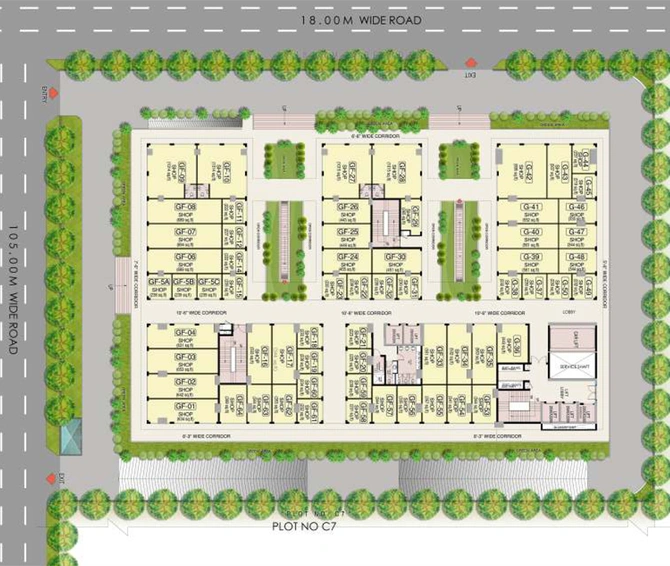 Master Plan of Kaveri City Centre in Delta 1, Greater Noida - Image 203306