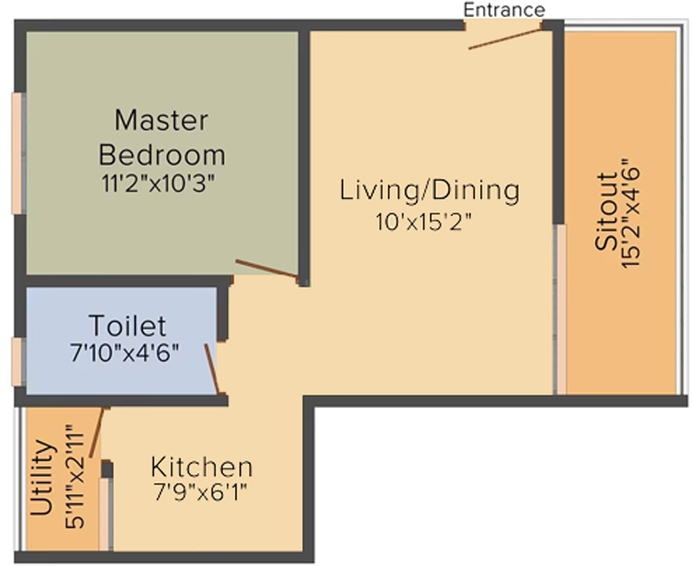 1 BHK Flat in Mahaveer Cygnet in Kogilu, Bangalore - Image 827030