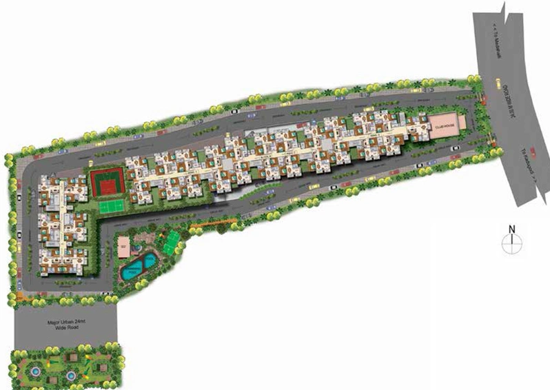 Master Plan of Mahaveer Promenade in KR Puram, Bangalore - Image 203380