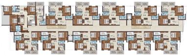 Floor Plan of VSPL Crescent in Yeshwanthpur, Bangalore - Image 203402