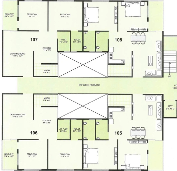 Floor Plan of Radheshyam Radhika Vihar in Nava Naroda, Ahmedabad - Image 117241