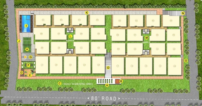 Master Plan of JPR Raaga in KR Puram, Bangalore - Image 203491