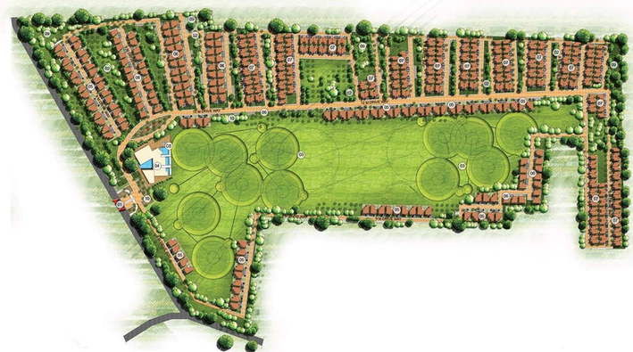 Master Plan of Prestige Augusta Golf Village in Hennur Road, Bangalore - Image 203505