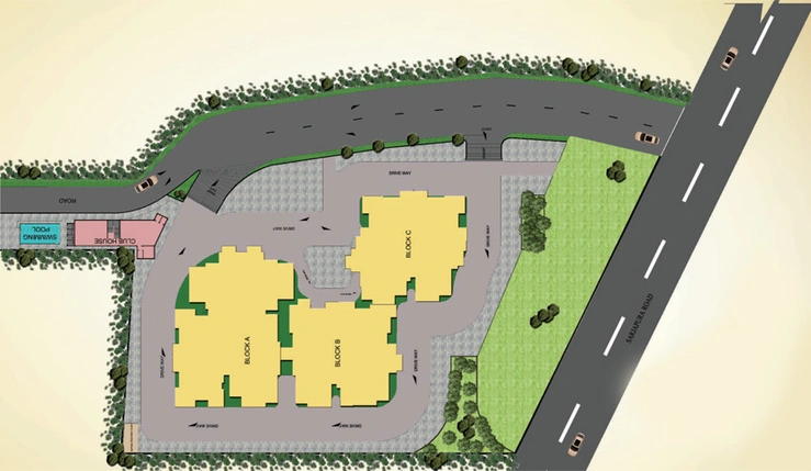 Master Plan of Confident Aquila in Sarjapur Road, Bangalore - Image 203517