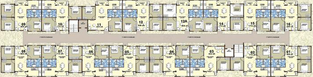 Floor Plan of Confident Atik Enclave in Sompura, Bangalore - Image 203522