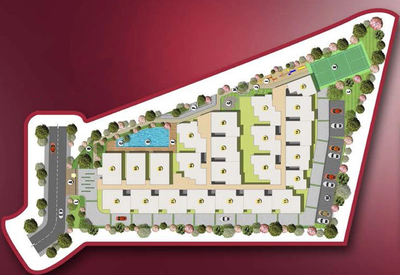 Master Plan of Mahaveer Camelia in Hoodi, Bangalore - Image 203548