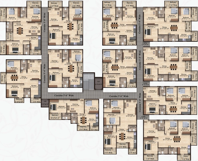 Floor Plan of Samsiddhi Springs in Thubarahalli, Bangalore - Image 203565