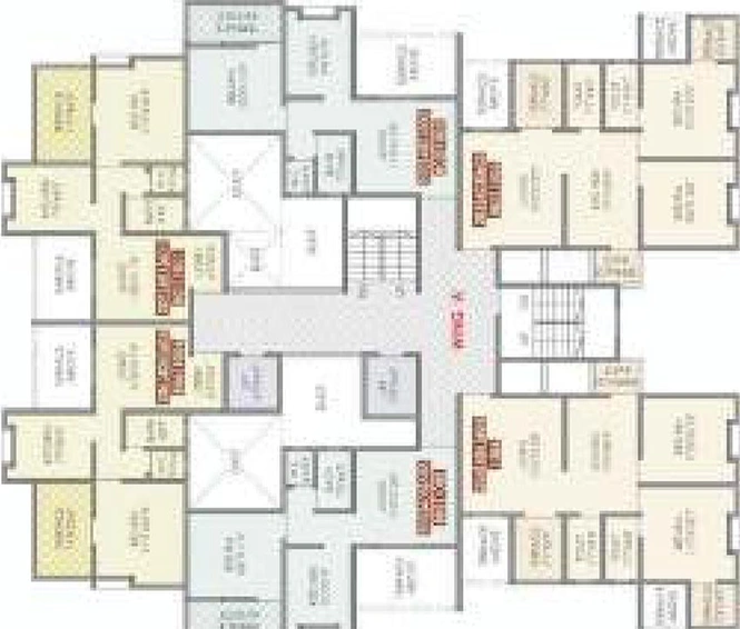 Floor Plan of DS Green Hill in Katraj, Pune - Image 203615