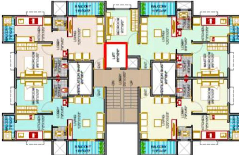 Floor Plan of MN Everest Heights in Ravet, Pune - Image 203659