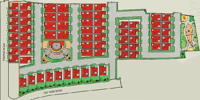 Master Plan of Modi Silver Oak Bungalows Phase 2 in Cherlapally, Hyderabad - Image 203694