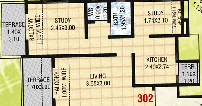 2 BHK Flat in Saarvi Nisarg in Alephata, Pune - Image 827166